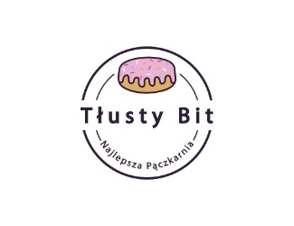 Projekt graficzny logo dla firmy online Pączek donut